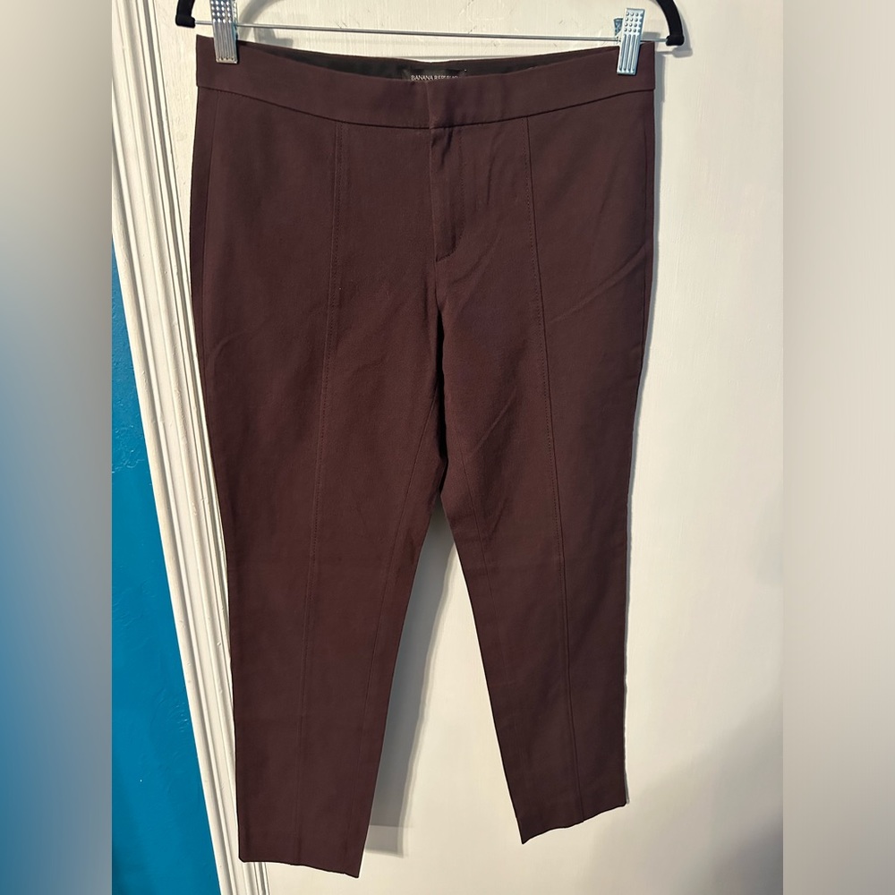 Banana Republic Burgundy Sloan Pants Size 4